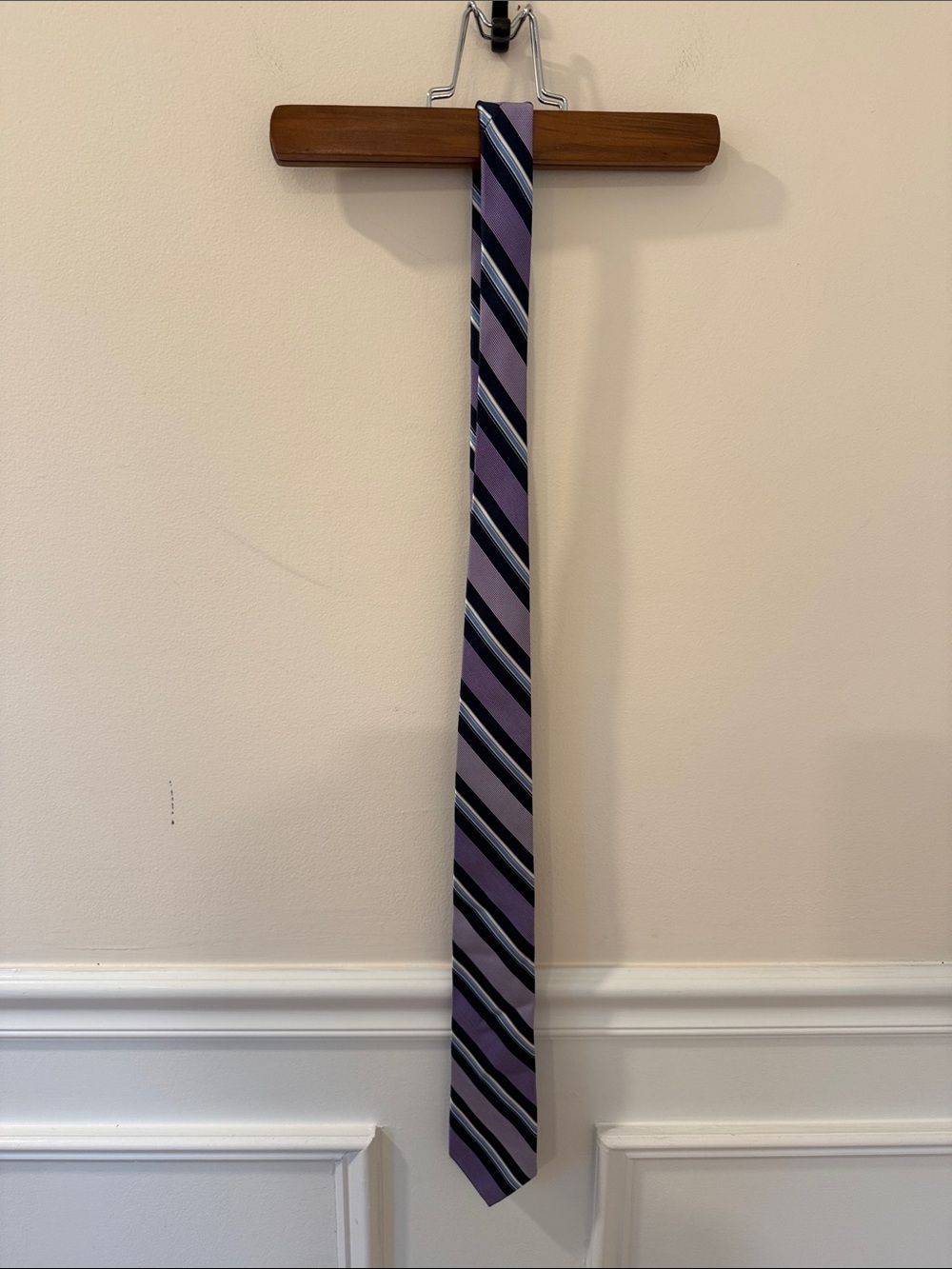 Purple Striped Men's Tie